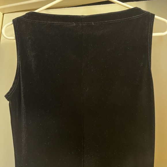 Bebe Black Velvet Dress - Picture 5 of 6